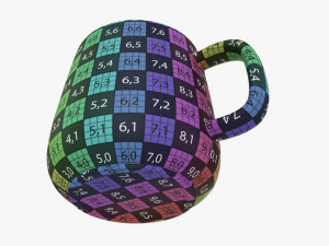 Coffee Mug With Handle 11 3D Модель