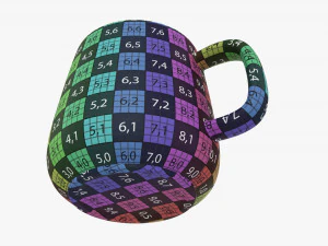 Coffee Mug With Handle 11 3D Model