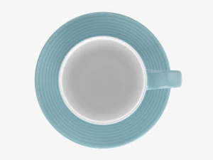 Coffee Mug With Saucer 01 3D Model