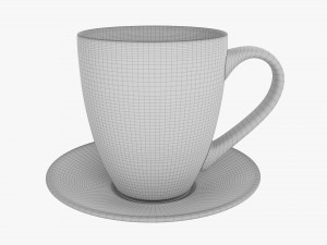 Coffee Mug With Saucer 01 3Dモデル
