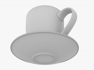 Coffee Mug With Saucer 01 3Dモデル