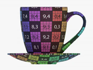 Coffee Mug With Saucer 01 3D Model