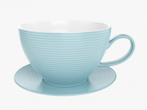 Coffee Mug With Saucer 02 3D Model