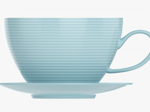 Coffee Mug With Saucer 02 Model 3D