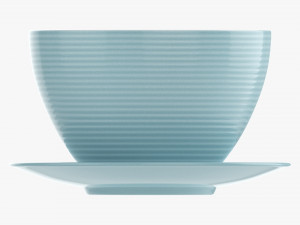 Coffee Mug With Saucer 02 Model 3D