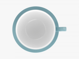 Coffee Mug With Saucer 02 Model 3D