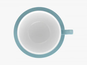 Coffee Mug With Saucer 02 3D Model