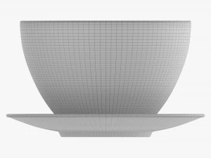 Coffee Mug With Saucer 02 3D Model
