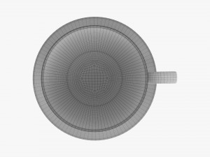 Coffee Mug With Saucer 02 Model 3D