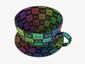 Coffee Mug With Saucer 02 Model 3D