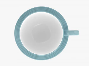 Coffee Mug With Saucer 03 3D Model
