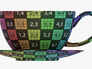 Coffee Mug With Saucer 03 3D Model