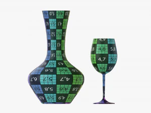 Decanter With Wine And Glass 3D Model