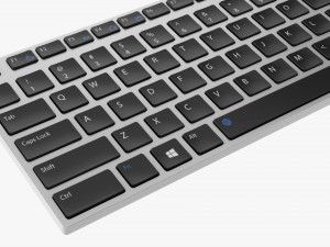 Dell Km717 Premier Wireless Keyboard 3D मॉडल