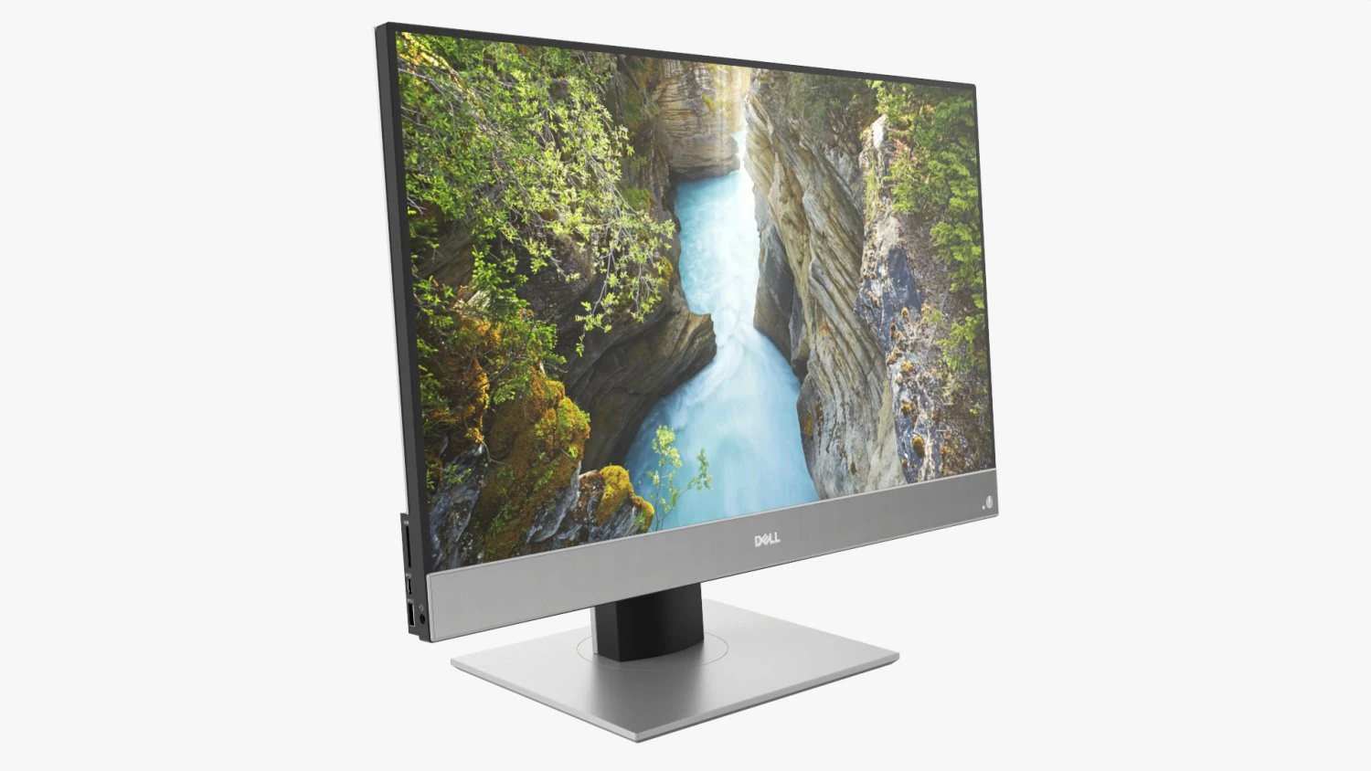 Dell Optiplex 7780 All-In-One Desktop Computer 01 3D Model .c4d .max .obj .3ds .fbx .stl .blend 