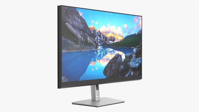 Dell Ultrasharp Lcd 32 Inch Monitor Model 3D .c4d .max .obj .3ds .fbx .stl .blend 