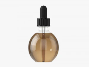 Frasco conta-gotas redondo Modelo 3D