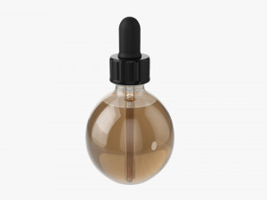 Dropper Bottle Round 3D Model