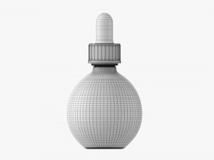 Dropper Bottle Round 3D Model
