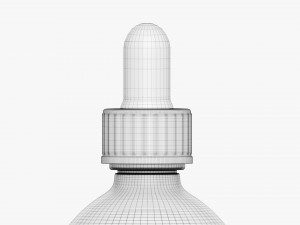 Dropper Bottle Round 3D Model