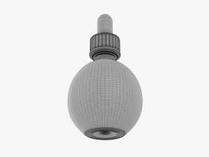 Dropper Bottle Round 3D Model