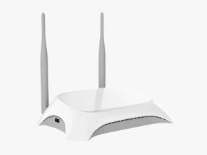 デュアルバンド無線ルーター 3g-4g 3Dモデル