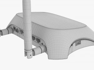 Dual Band Wireless Router 3g-4g 3D Model