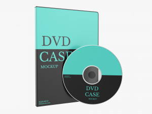 DVD Case Closed With Disc Mockup 3D Model