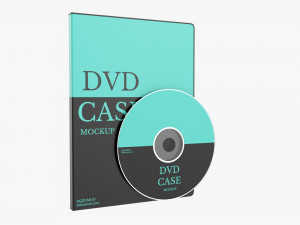 DVD Case Closed With Disc Mockup 3D Model