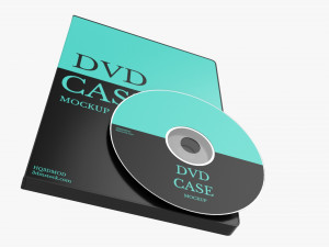 DVD Case Closed With Disc Mockup 3D Model