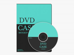 DVD Case Closed With Disc Mockup 3D Model