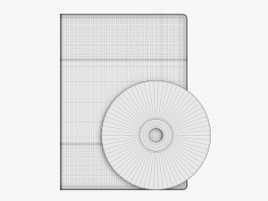 DVD Case Closed With Disc Mockup 3D Model