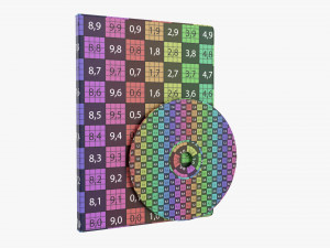DVD Case Closed With Disc Mockup 3D Model