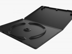 DVD Case Open With Disc 01 Mockup 3D Модель