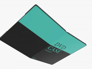 DVD Case Open With Disc 01 Mockup 3D Model