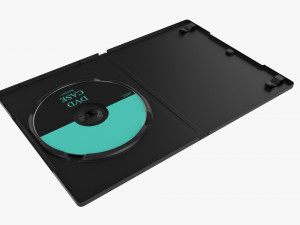 DVD Case Open With Disc 02 Mockup 3D Model