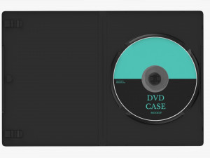 DVD Case Open With Disc 02 Mockup 3D Model