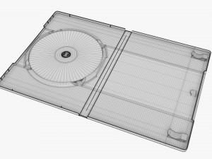 DVD Case Open With Disc 02 Mockup 3D Model