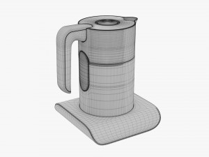 Electric Modern Kettle 02 Model 3D