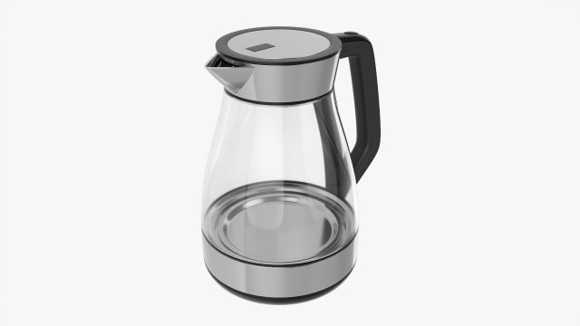Electric Modern Kettle 03 Modello 3D .c4d .max .obj .3ds .fbx .stl .blend 