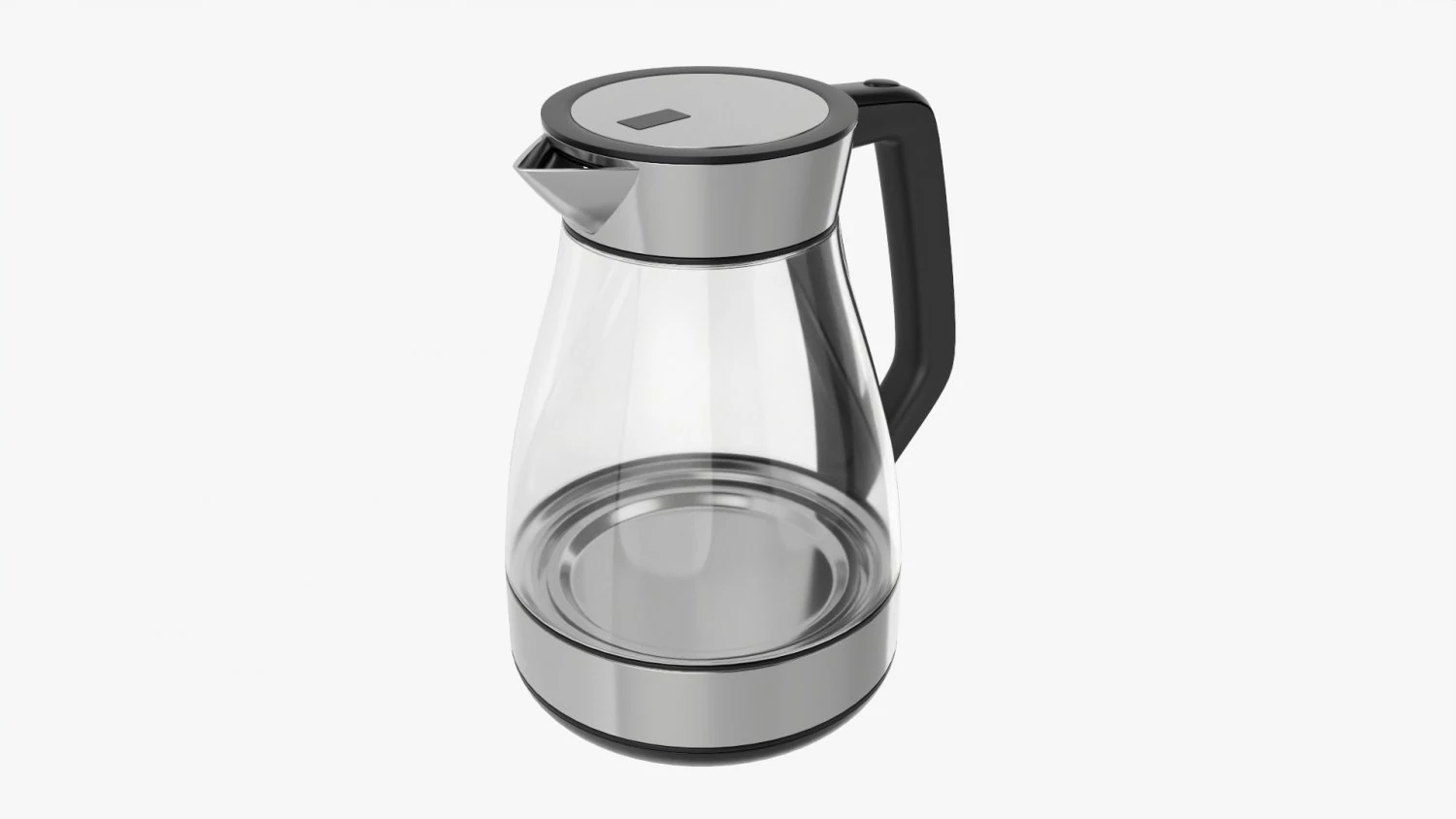 Electric Modern Kettle 03 3D Model .c4d .max .obj .3ds .fbx .stl .blend 
