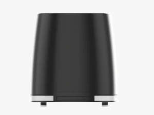 Electric Modern Toaster Black 3D Model