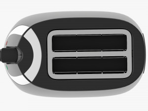 Electric Modern Toaster Black 3D 모델