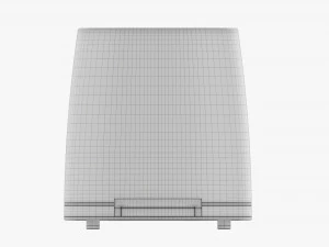 Electric Modern Toaster Black 3D Model