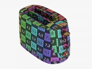 Electric Modern Toaster Black 3D 모델
