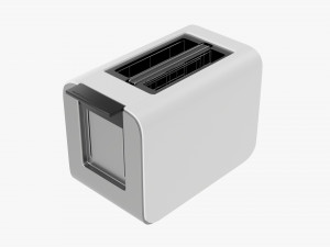 Electric Modern Toaster White 3D Модель