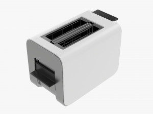 Electric Modern Toaster White 3D Модель