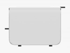 Electric Modern Toaster White 3D Model