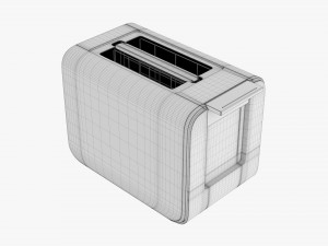 Electric Modern Toaster White 3D Модель