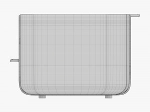 Electric Modern Toaster White 3D Модель